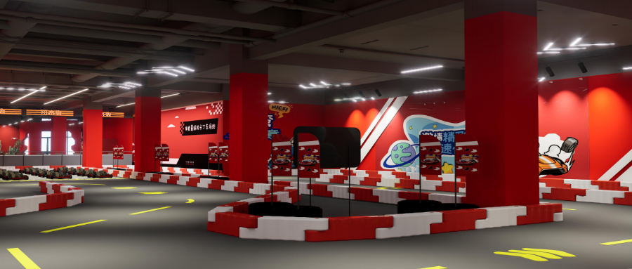 300m² indoor karting venue