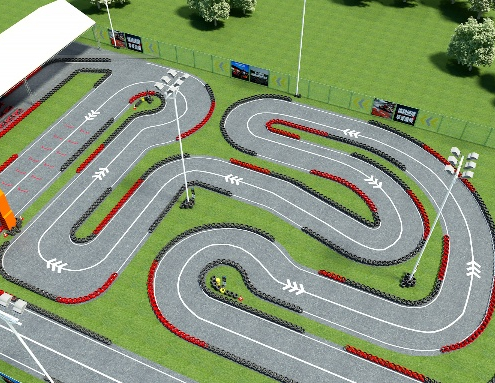 5000 m² outdoor karting track