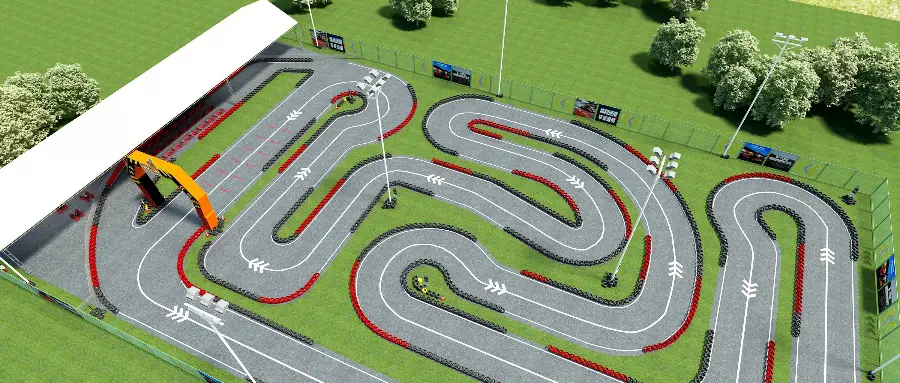 5000 m² outdoor karting track