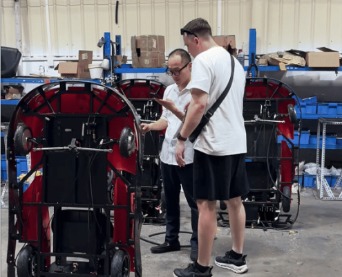 Russian Clients Visit Wewin Go Kart Factory