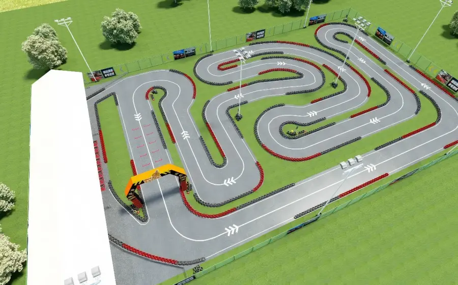 Vietnam Outdoor Go Kart Track Project 3d